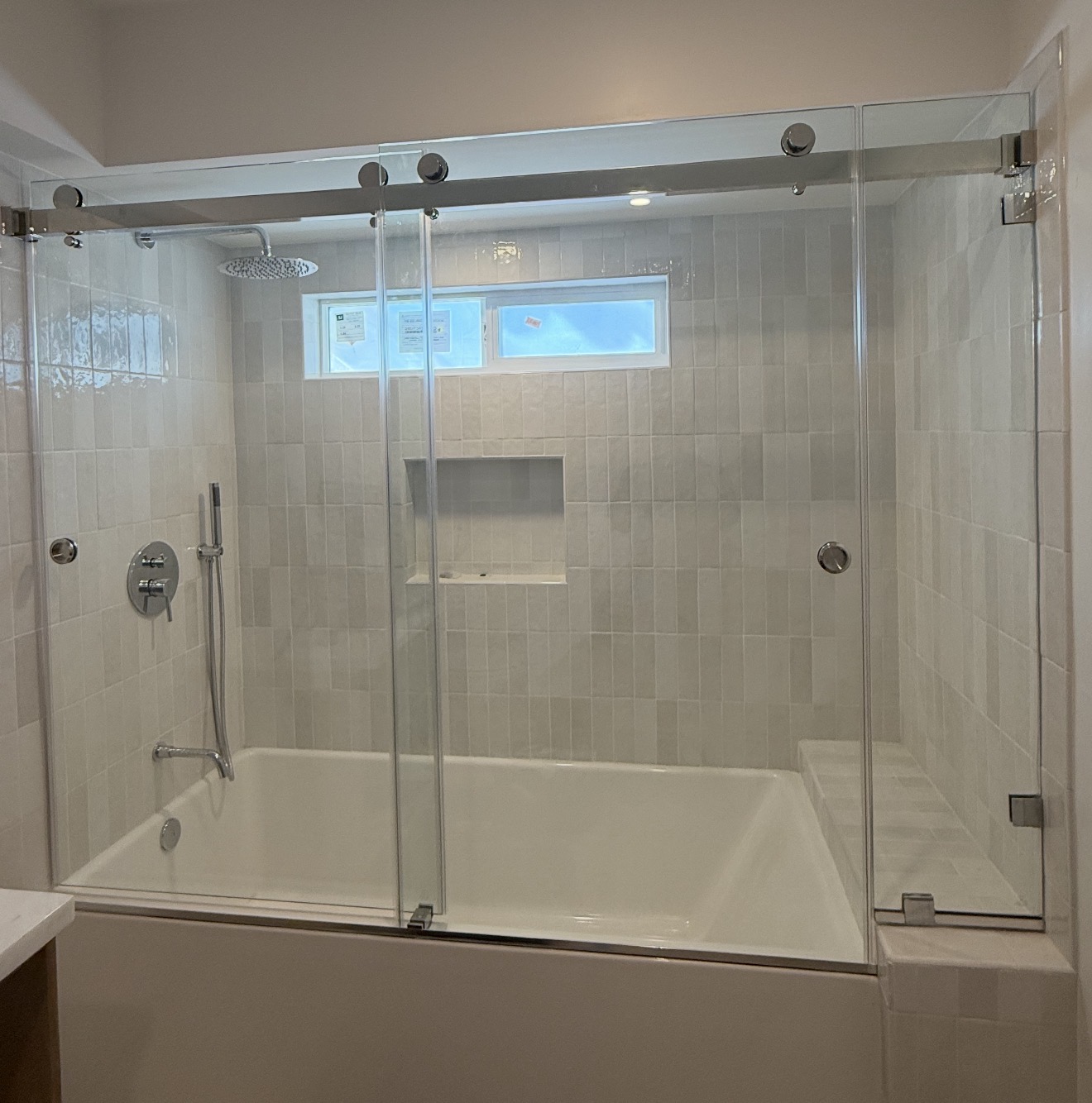 Chrome Barn-Style Bypass — Barn Doors