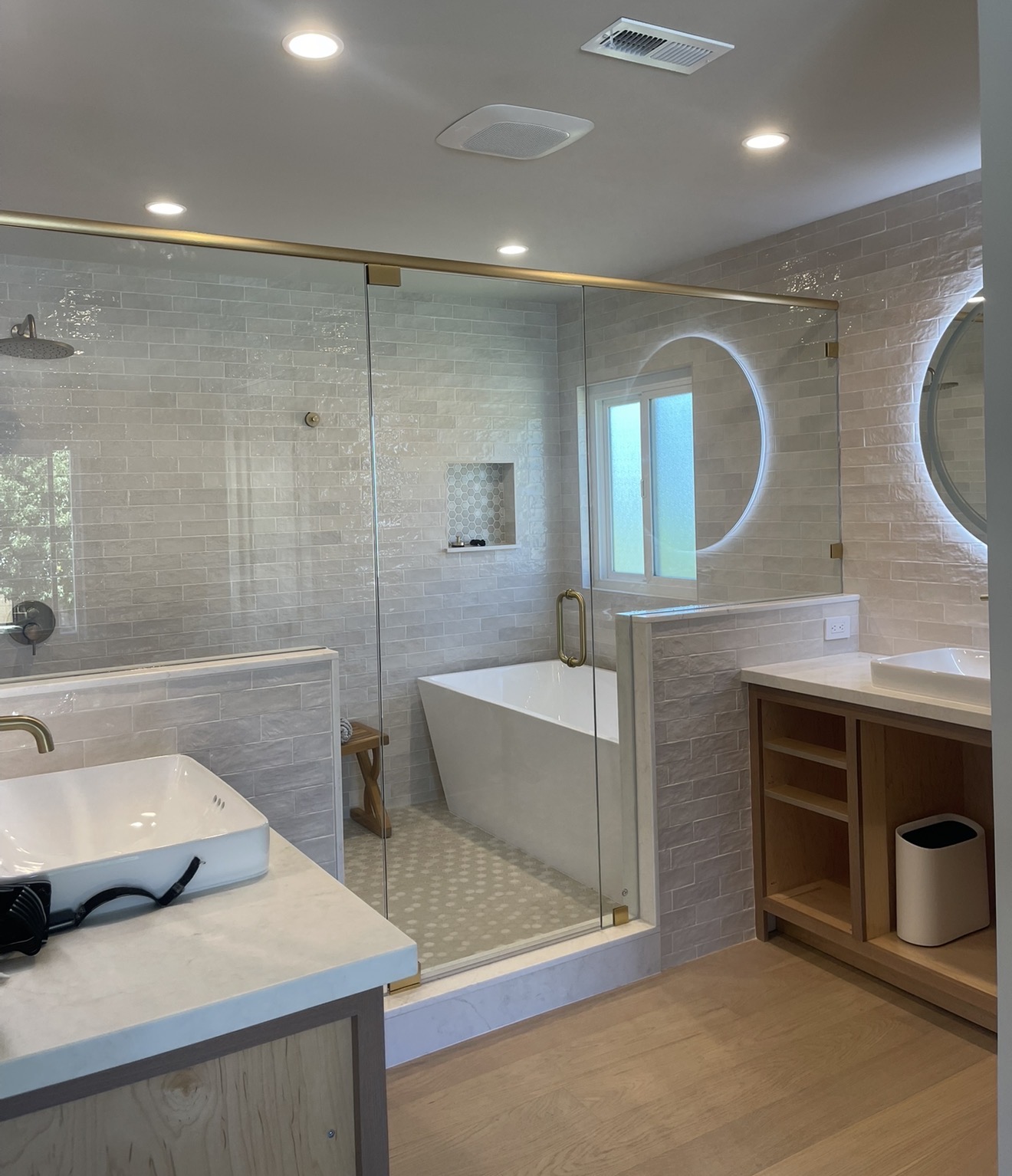 Frameless shower enclosure — Luxor Glass & Mirrors signature install